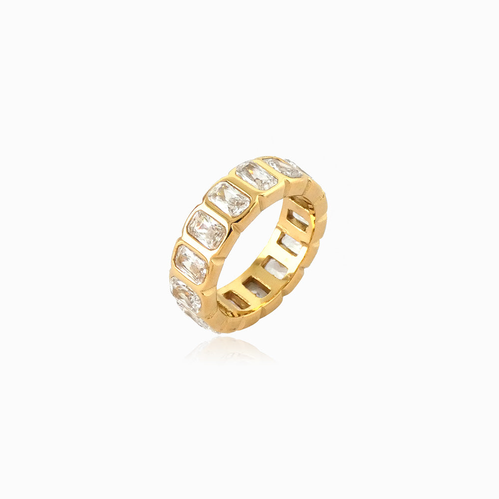Anel Zircónia 17.4mm Aço Inoxidável