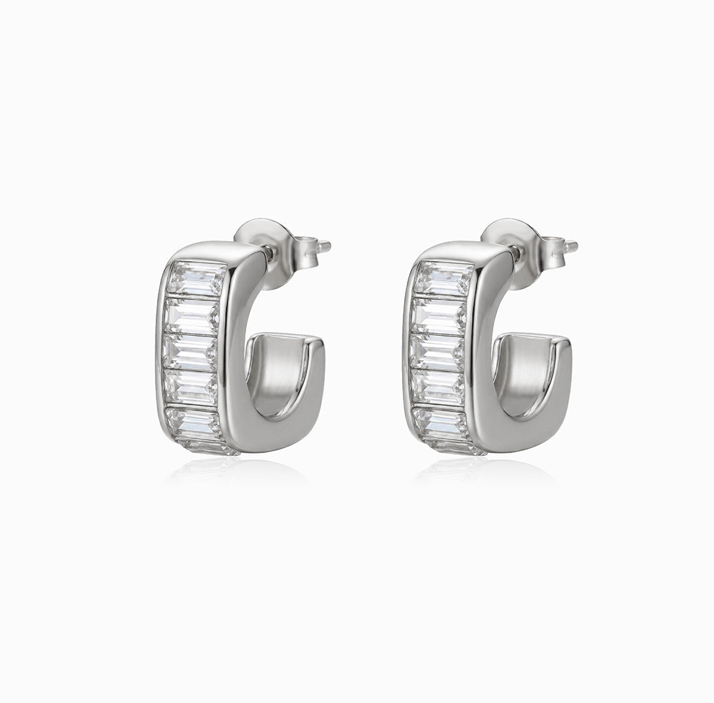Brincos de Argola em Aço Inoxidável 15x14mm
