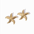 Brincos Estrela do Mar Sagres em aço inoxidável — Jóias Ibéricas