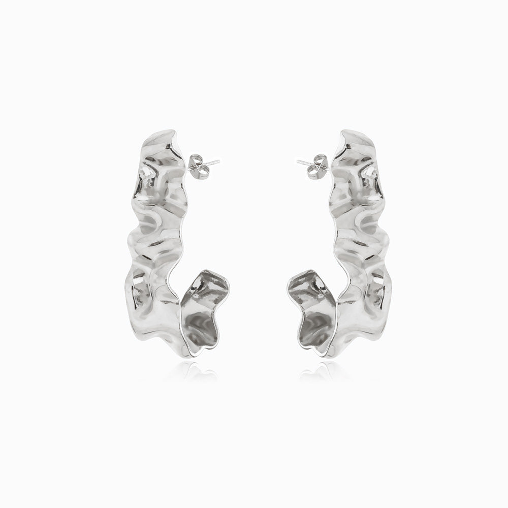 Brincos Geométricos 38x16mm em Aço Inoxidável