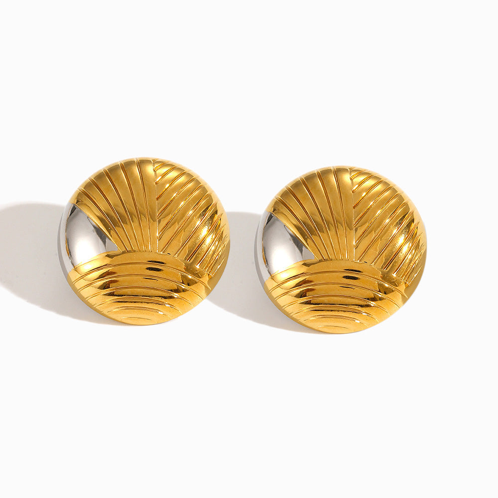 Brincos Geométricos em Aço Inoxidável 30mm