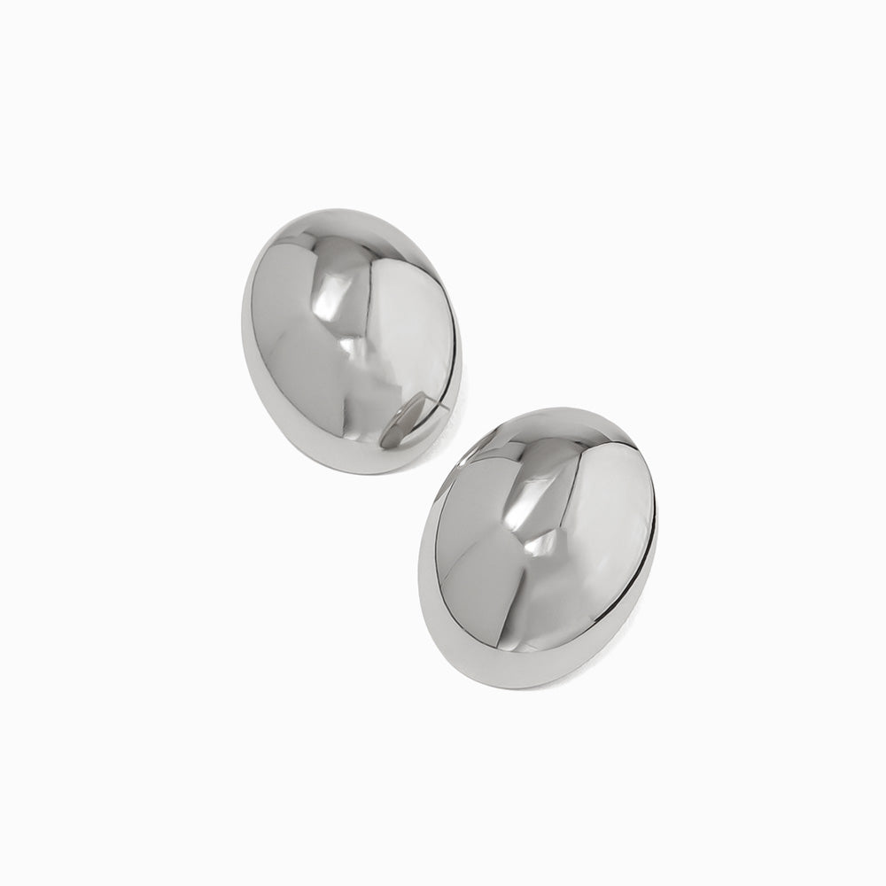 Brincos Geométricos em Aço Inoxidável 23x18mm