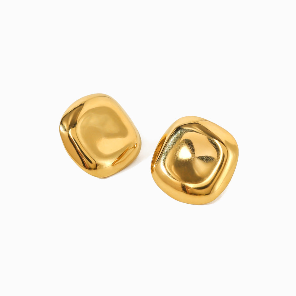 Brincos Geométricos em Aço Inoxidável 16mm
