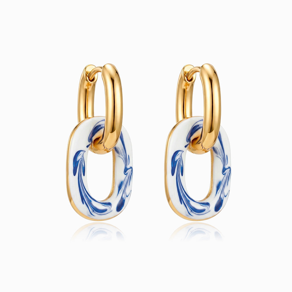 Brincos de Argola em Aço Inoxidável 30x14mm