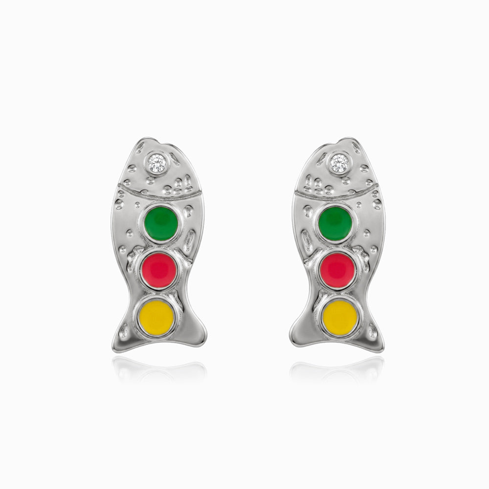 Brincos Sardinha em Aço Inoxidável 27x12mm