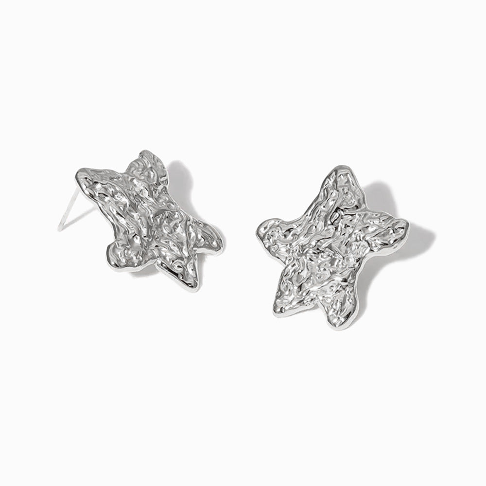 Brincos Estrela do Mar em Aço Inoxidável 23x21mm