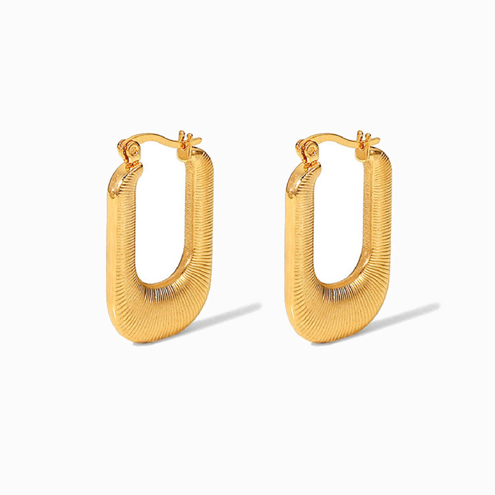 Brincos Fashion em Aço Inoxidável 33x20mm