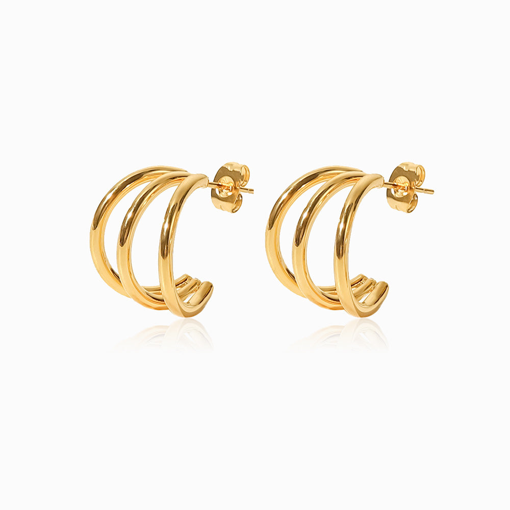 Brincos Fashion em Aço Inoxidável 18x15mm