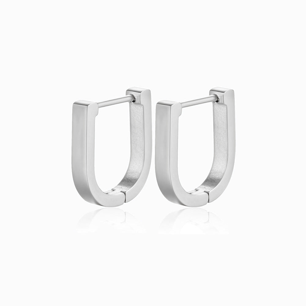 Brincos U em Aço Inoxidável 14x13mm