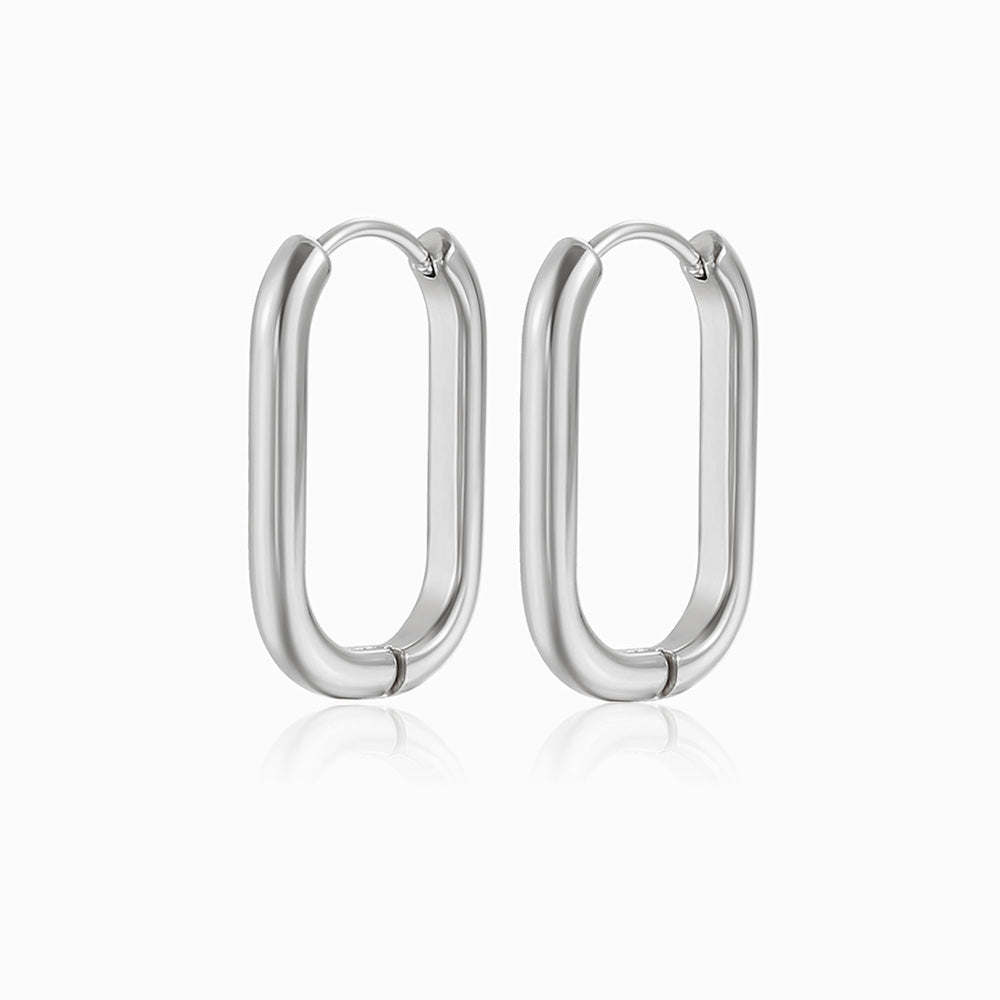 Brincos U em Aço Inoxidável 23x15mm