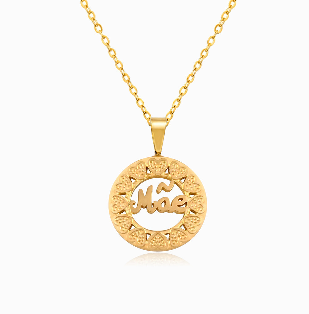 Colar Adoro-te Mãe em Aço Inoxidável