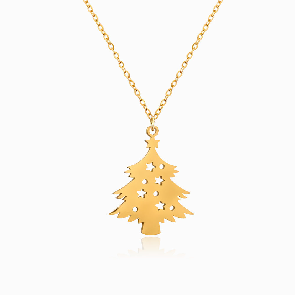 Colar Árvore de Natal em Aço Inoxidável