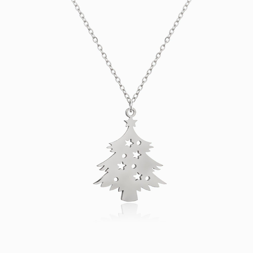 Colar Árvore de Natal em Aço Inoxidável