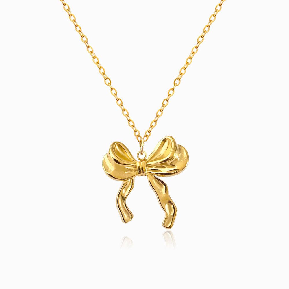 Colar Laço em Aço Inoxidável - Elegante e Durável
