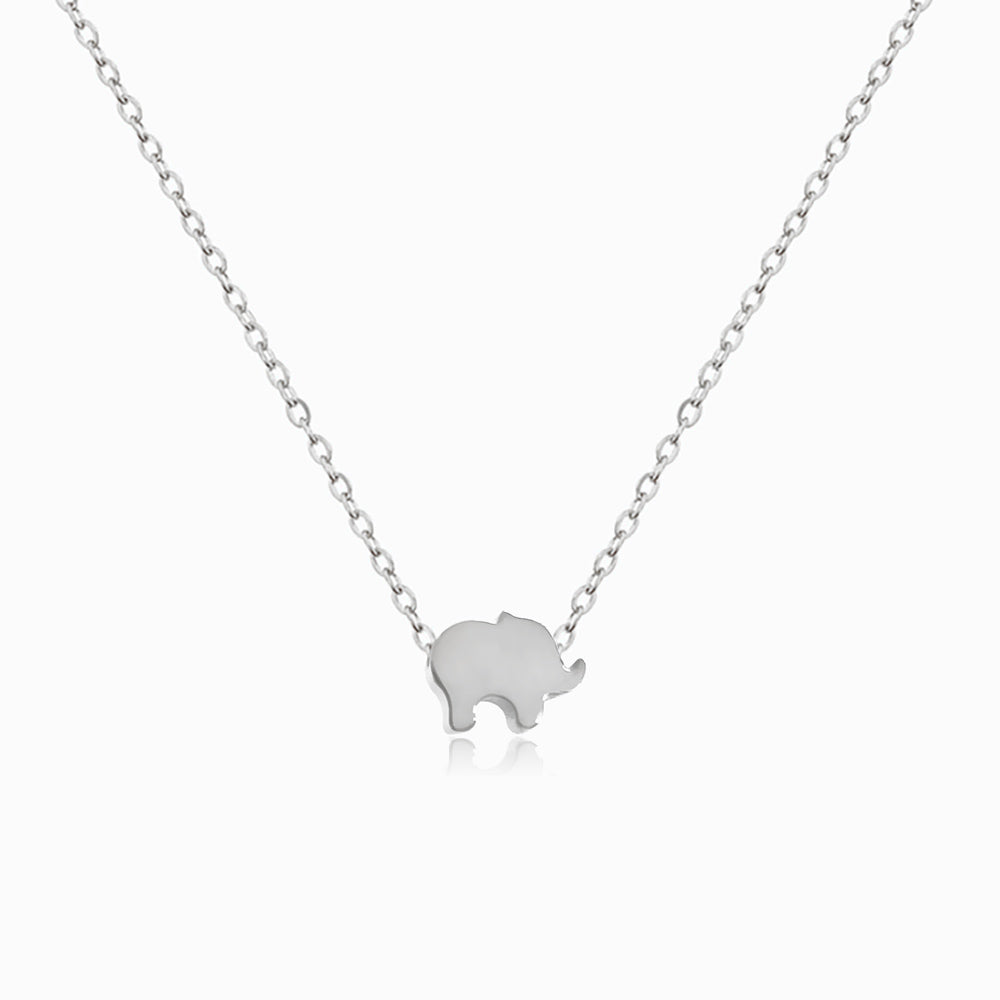 Colar Minimalista Elefante em Aço Inoxidável