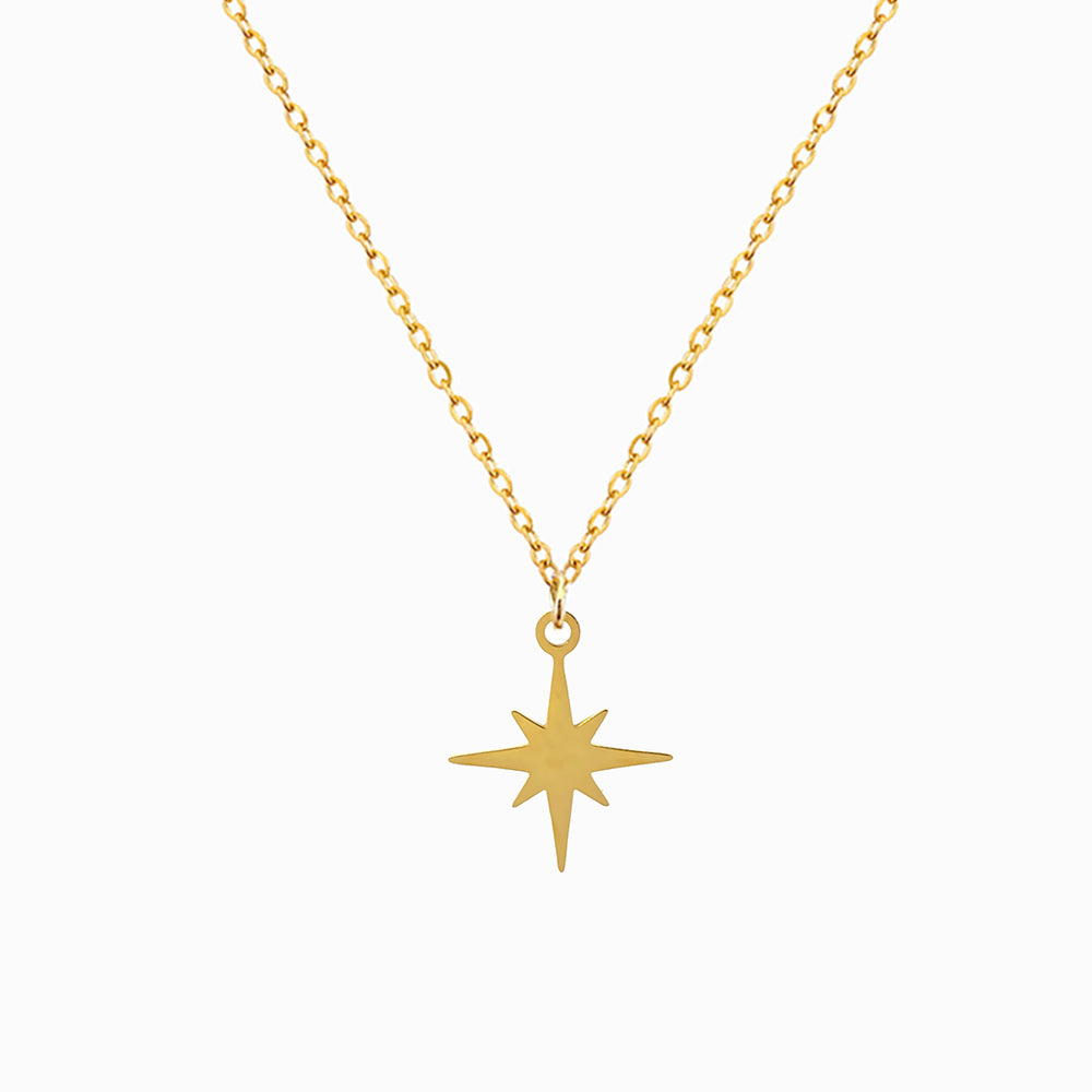 Colar Minimalista Estrela em Aço Inoxidável