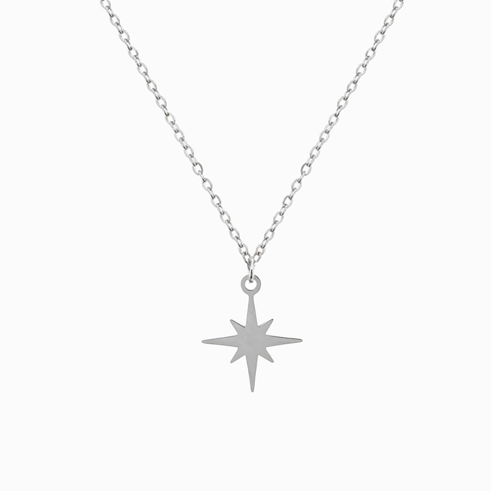 Colar Minimalista Estrela em Aço Inoxidável