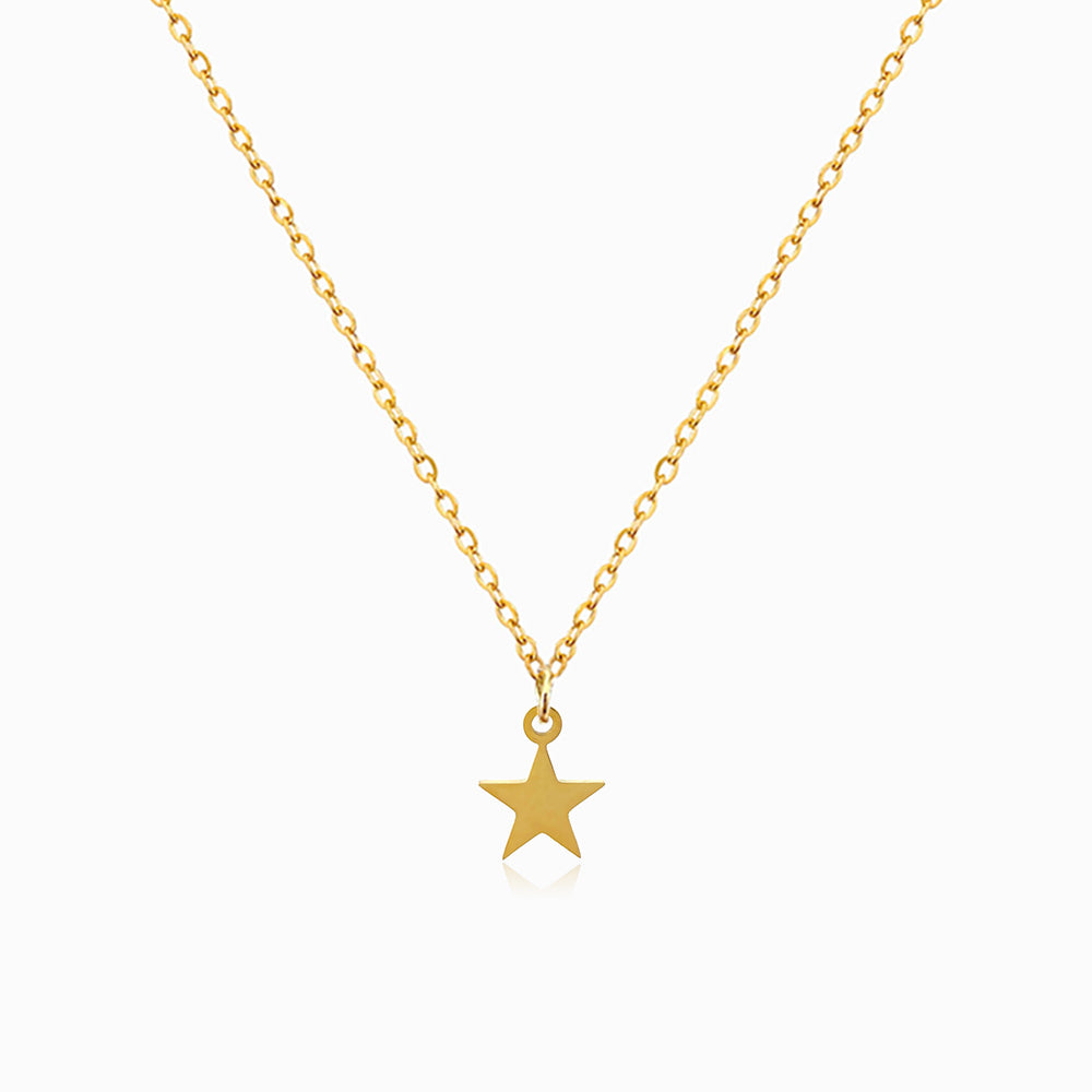 Colar Estrela em Aço Inoxidável