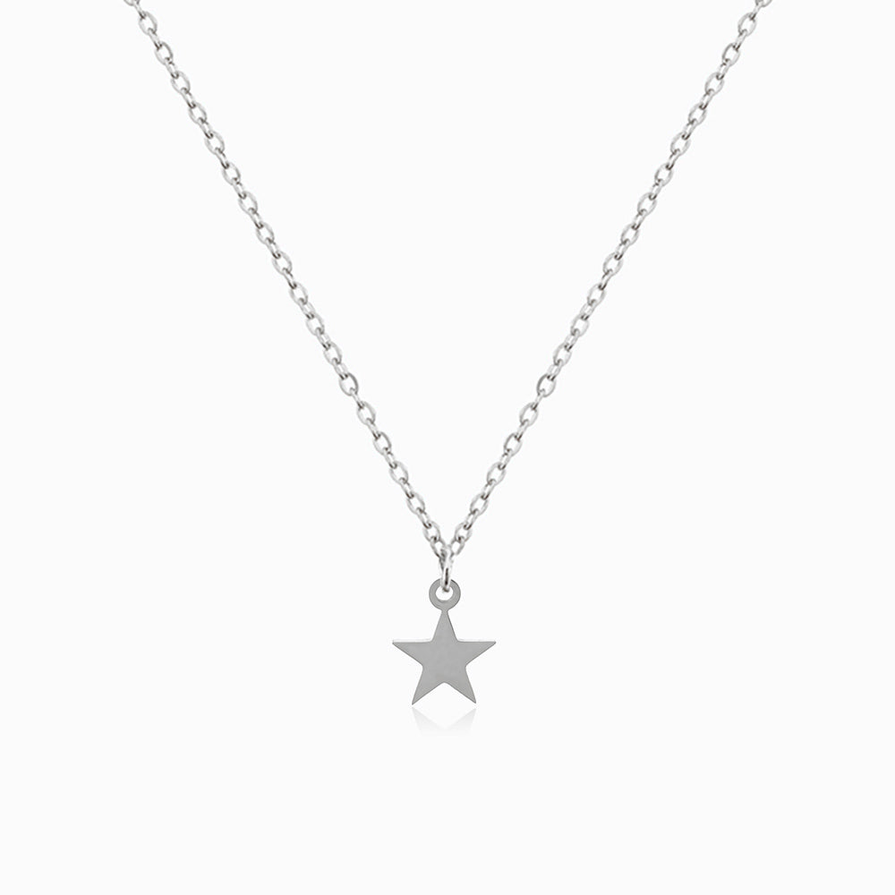 Colar Estrela em Aço Inoxidável