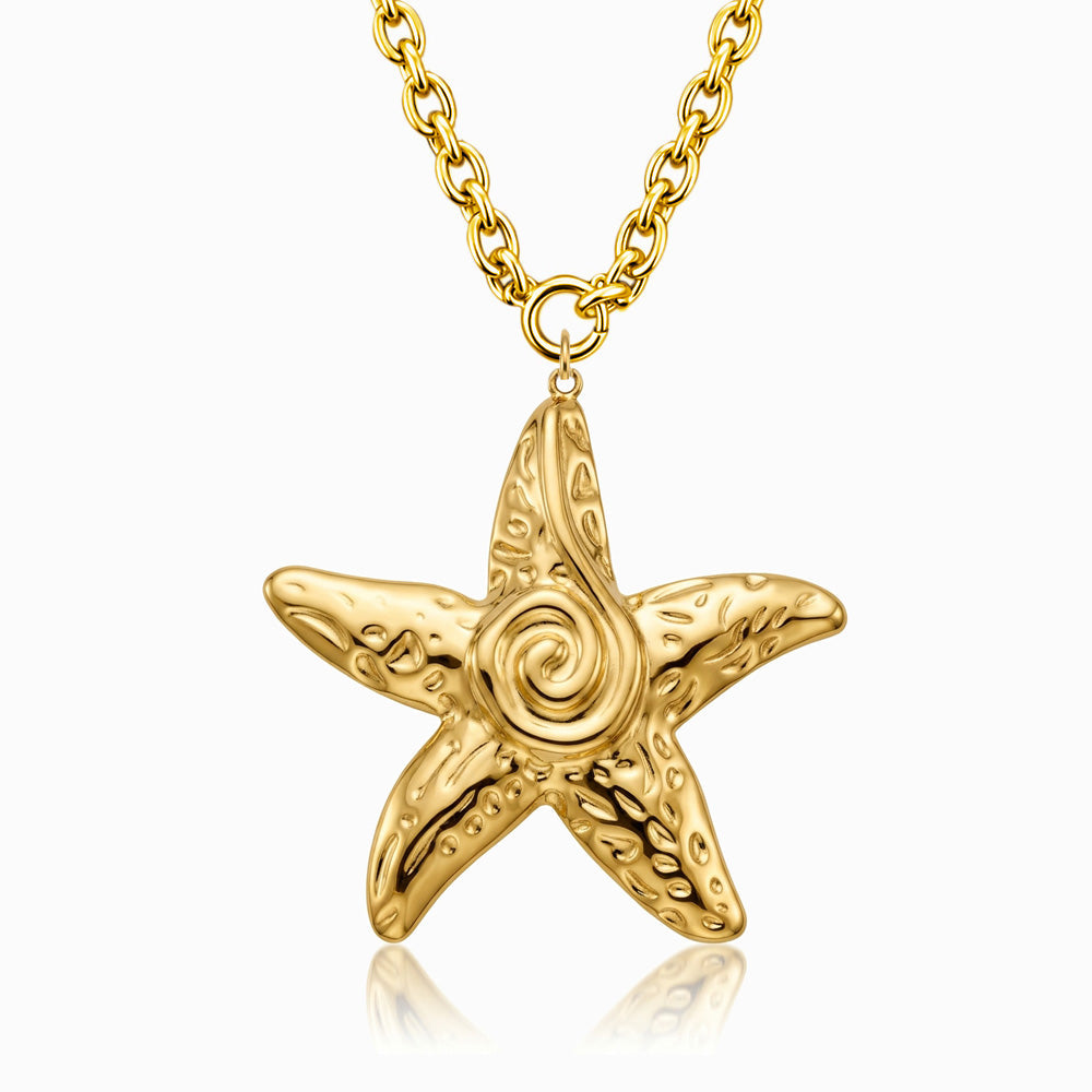 Colar Estrela do Mar em Aço Inoxidável