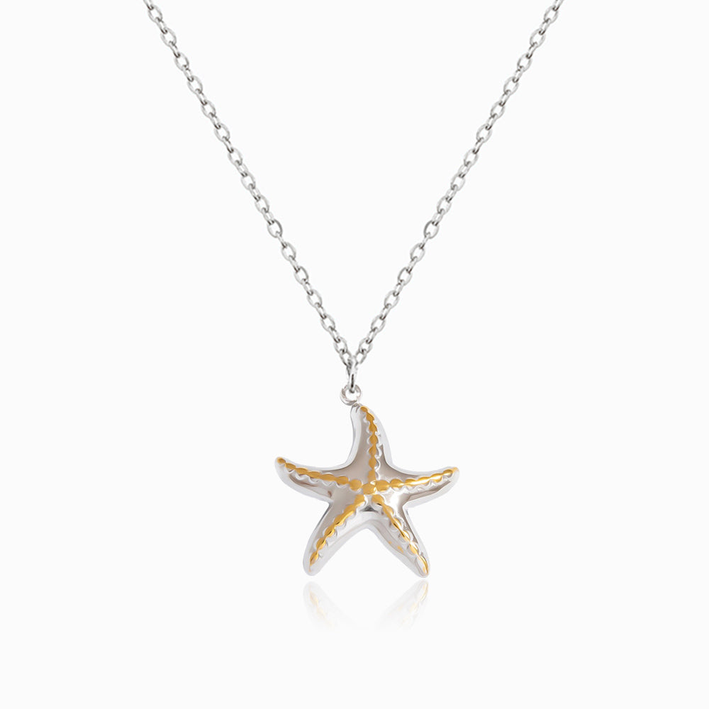Colar Estrela do Mar em Aço Inoxidável