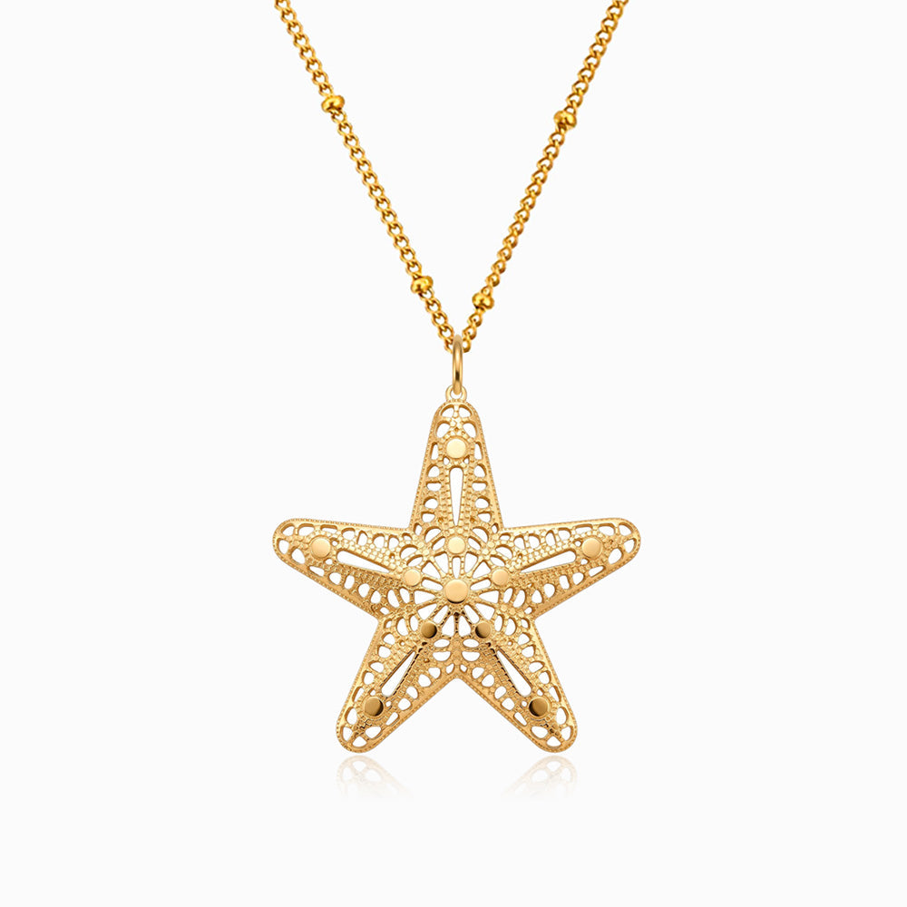 Colar Estrela do Mar em Aço Inoxidável