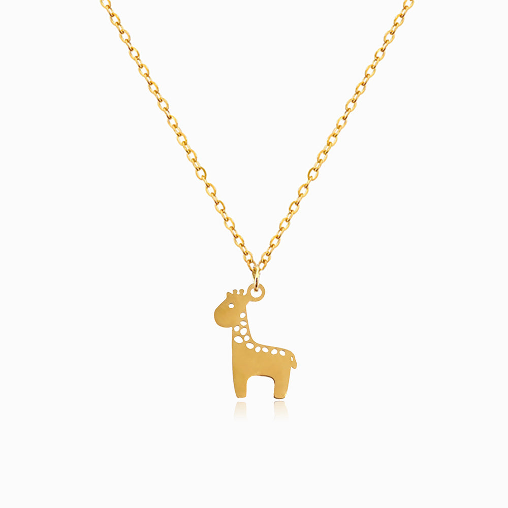 Colar Girafa em Aço Inoxidável