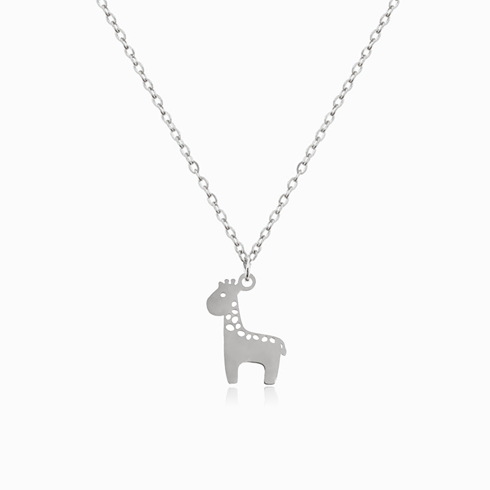 Colar Girafa em Aço Inoxidável