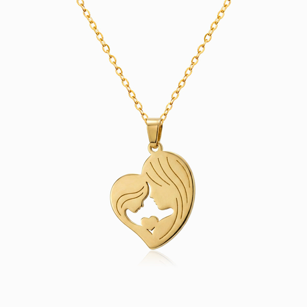 Colar Mãe e Filha Amor Eterno em Aço Inoxidável