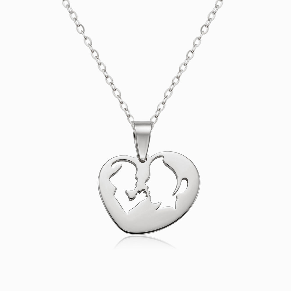 Colar Mãe e Filho Amor Eterno em Aço Inoxidável