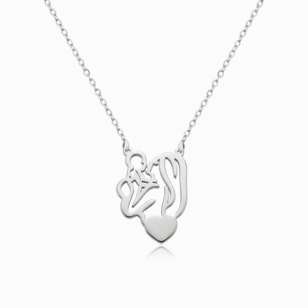 Colar Mãe e Filho Amor Eterno em Aço Inoxidável