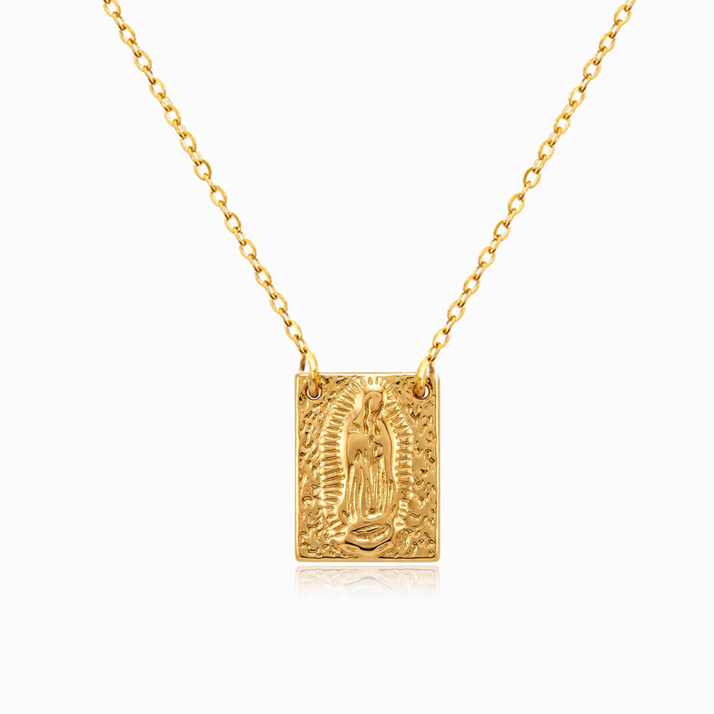 Colar com Medalha Nossa Senhora em Aço Inoxidável
