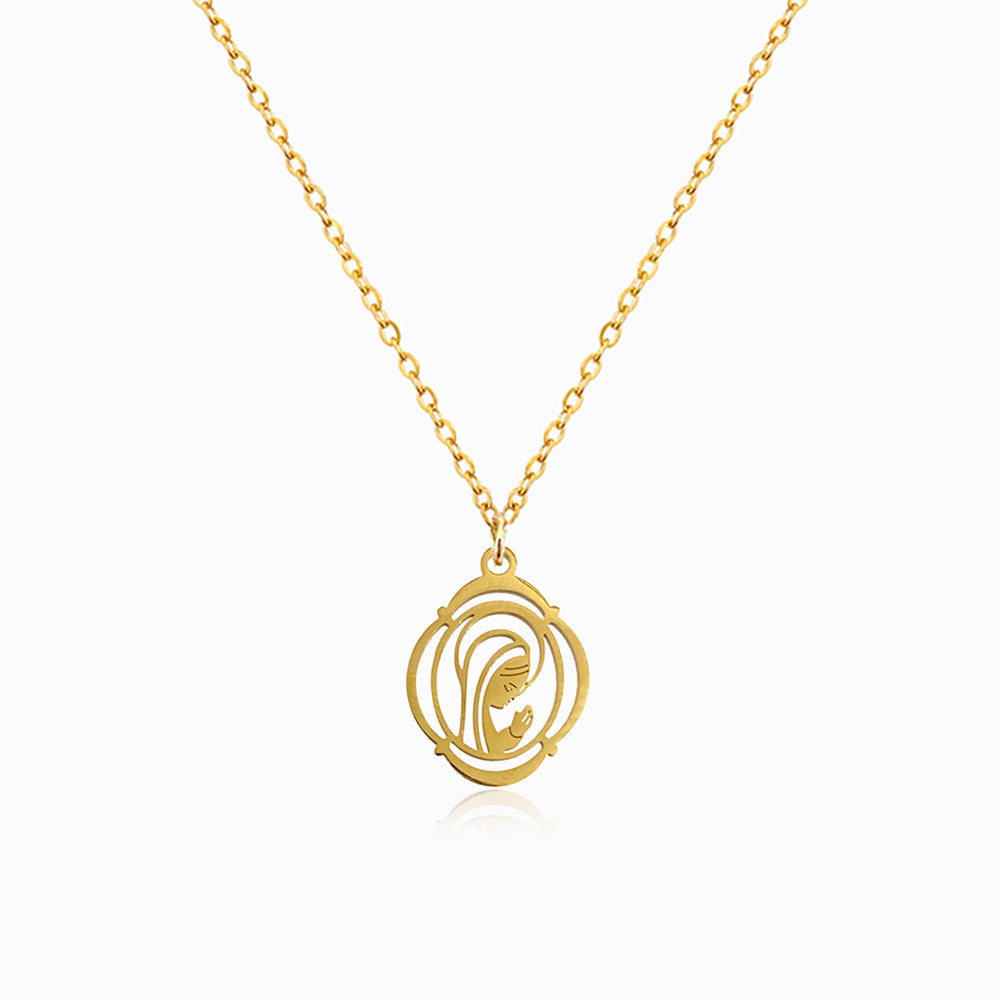 Colar Nossa Senhora em Aço Inoxidável