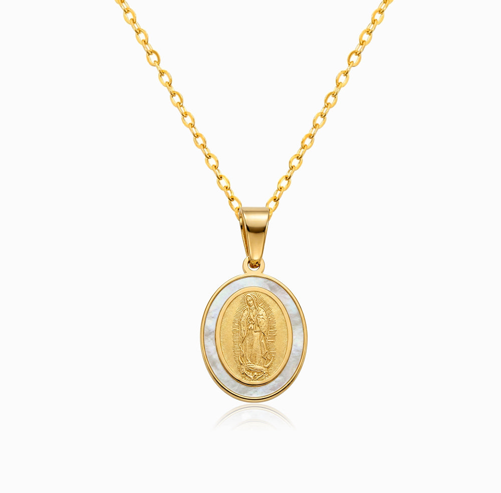 Colar Nossa Senhora em Aço Inoxidável