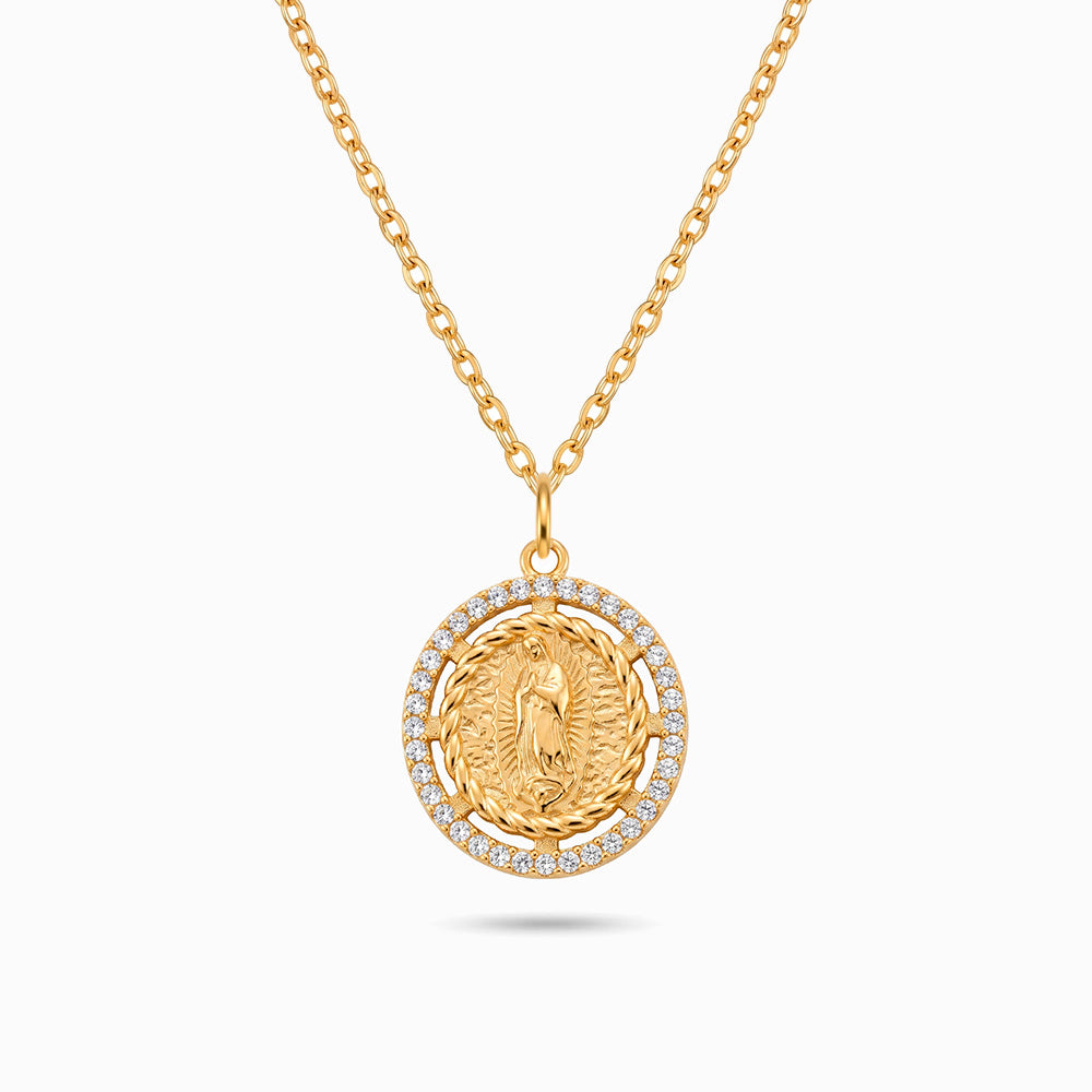 Colar Nossa Senhora em Aço Inoxidável