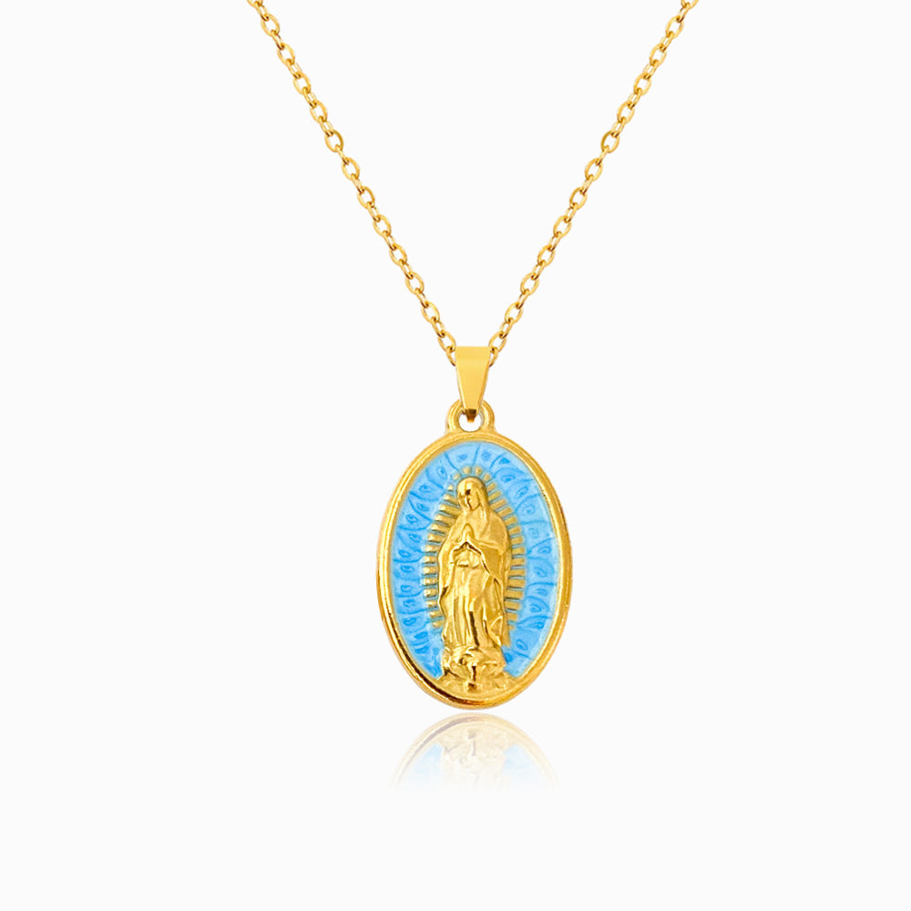 Colar Nossa Senhora em Aço Inoxidável