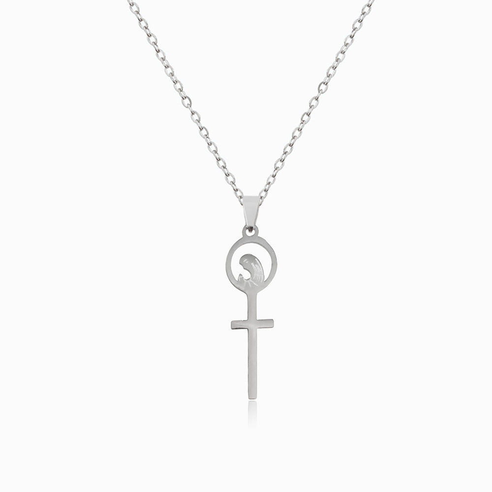 Colar Nossa Senhora em Aço Inoxidável - Proteção