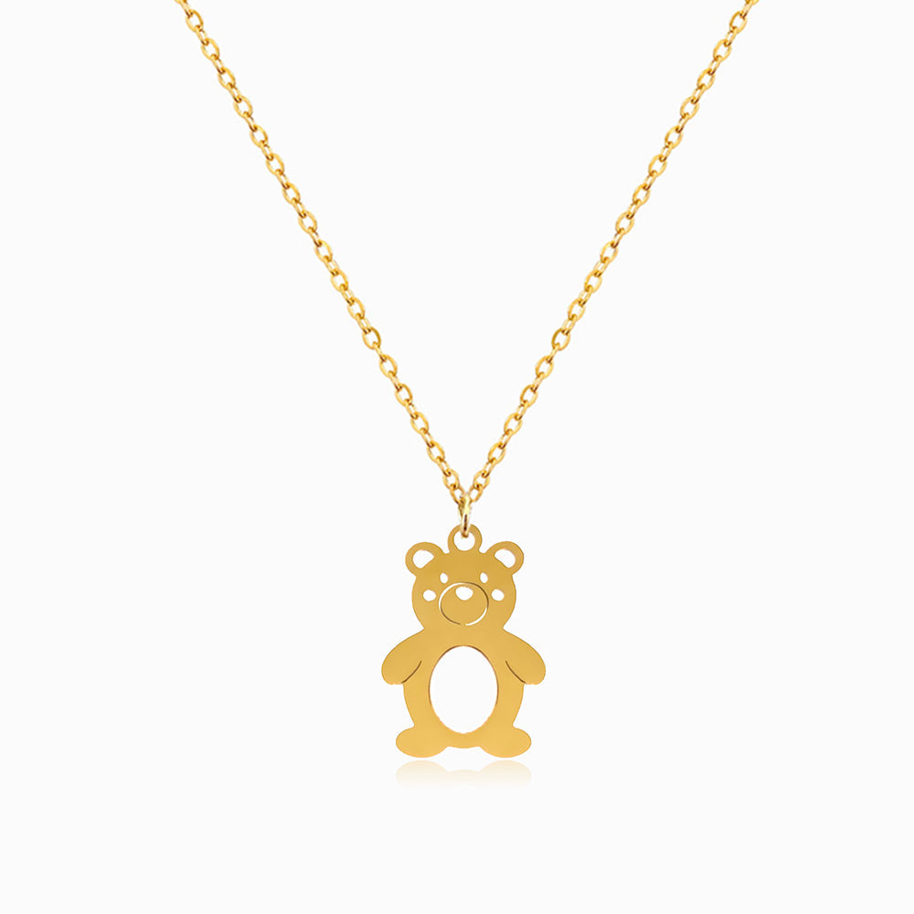 Colar para Criança Urso em Aço Inoxidável