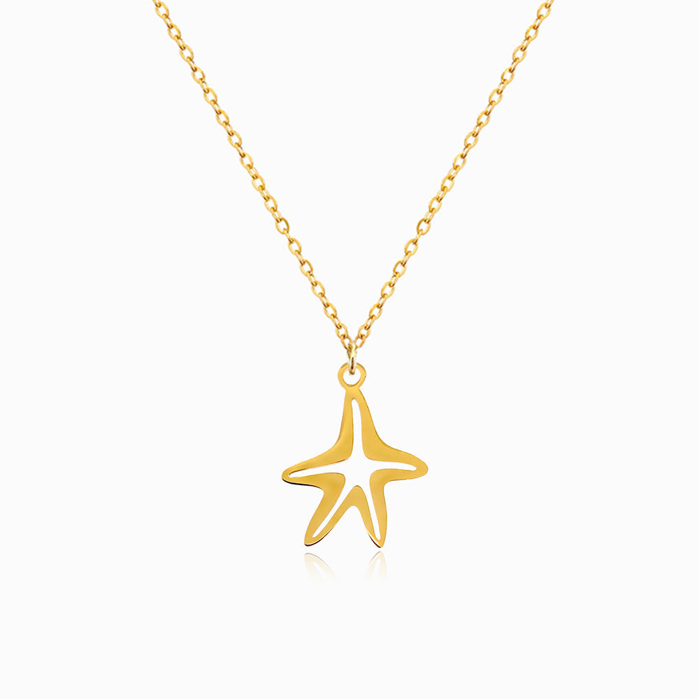 Colar Estrela do Mar Infantil em Aço Inoxidável