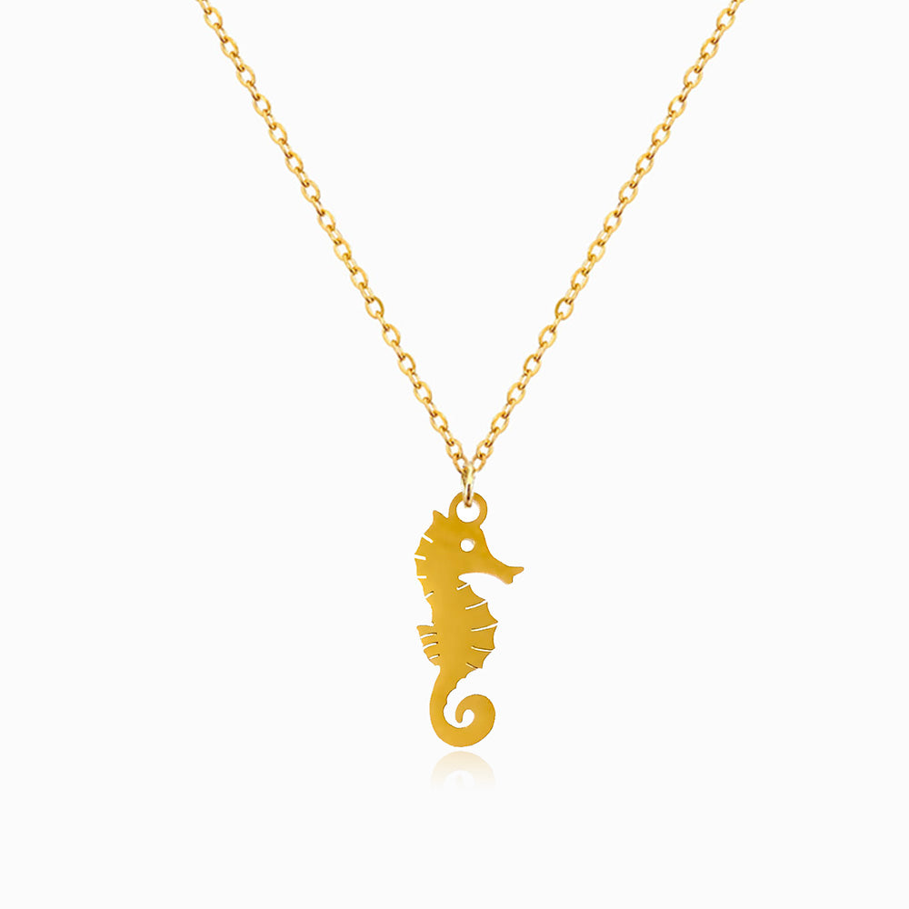 Colar Cavalo-marinho Infantil em Aço Inoxidável