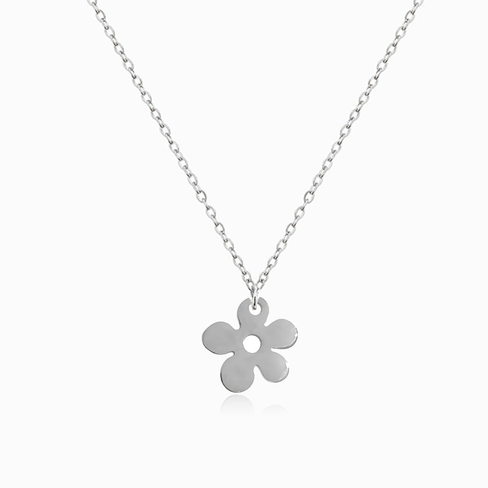 Colar Flor Infantil em Aço Inoxidável