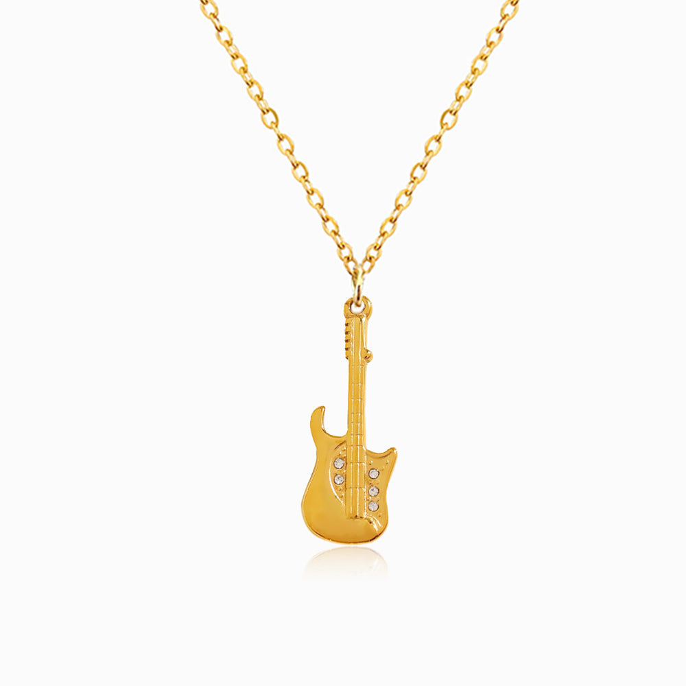 Colar Guitarra em Aço Inoxidável