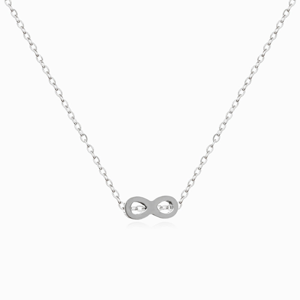 Colar Símbolo do Infinito Minimalista em Aço Inoxidável