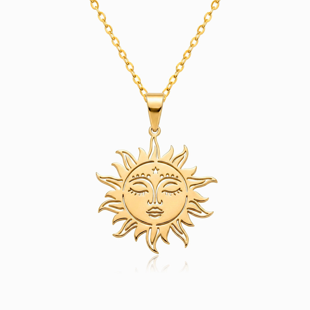 Colar Sol em Aço Inoxidável