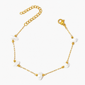 Pulseira com Pérolas Barrocas Renda