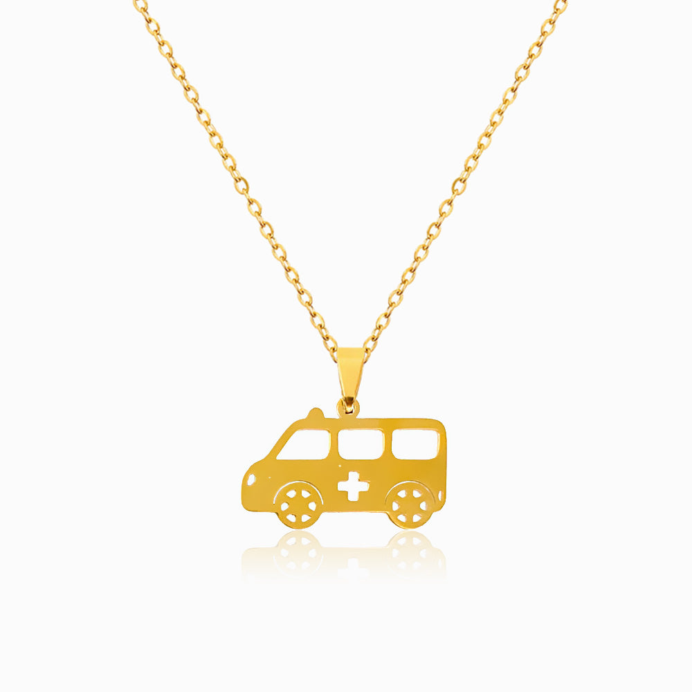 Colar Ambulância em Aço Inoxidável