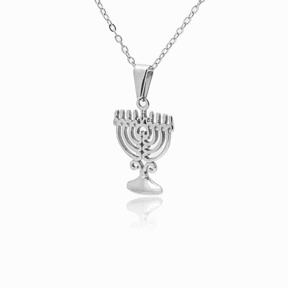 Colar Candelabro em Aço Inoxidável