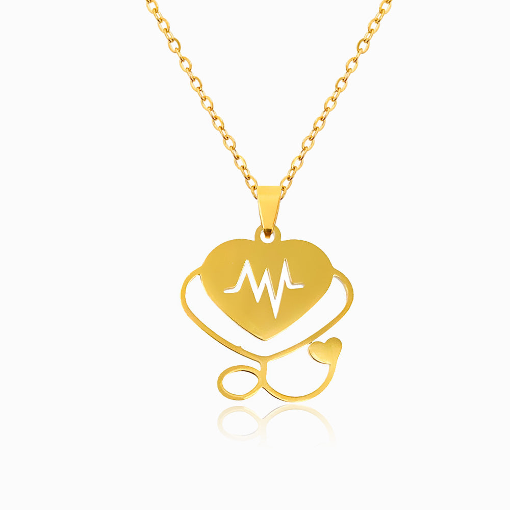 Colar Estetoscópio em Aço Inoxidável