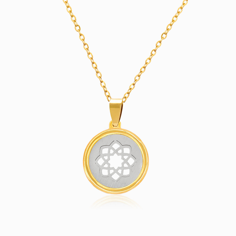 Colar Flor de Lótus - Aço Inoxidável
