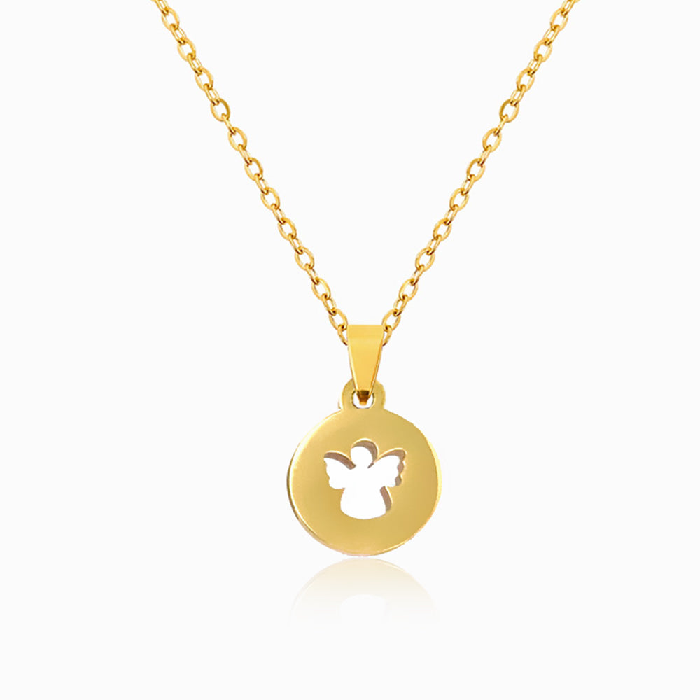 Colar Anjo Minimalista em Aço Inoxidável